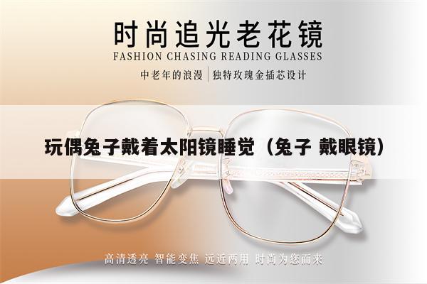 玩偶兔子戴著太陽(yáng)鏡睡覺(jué)(兔子 戴眼鏡)